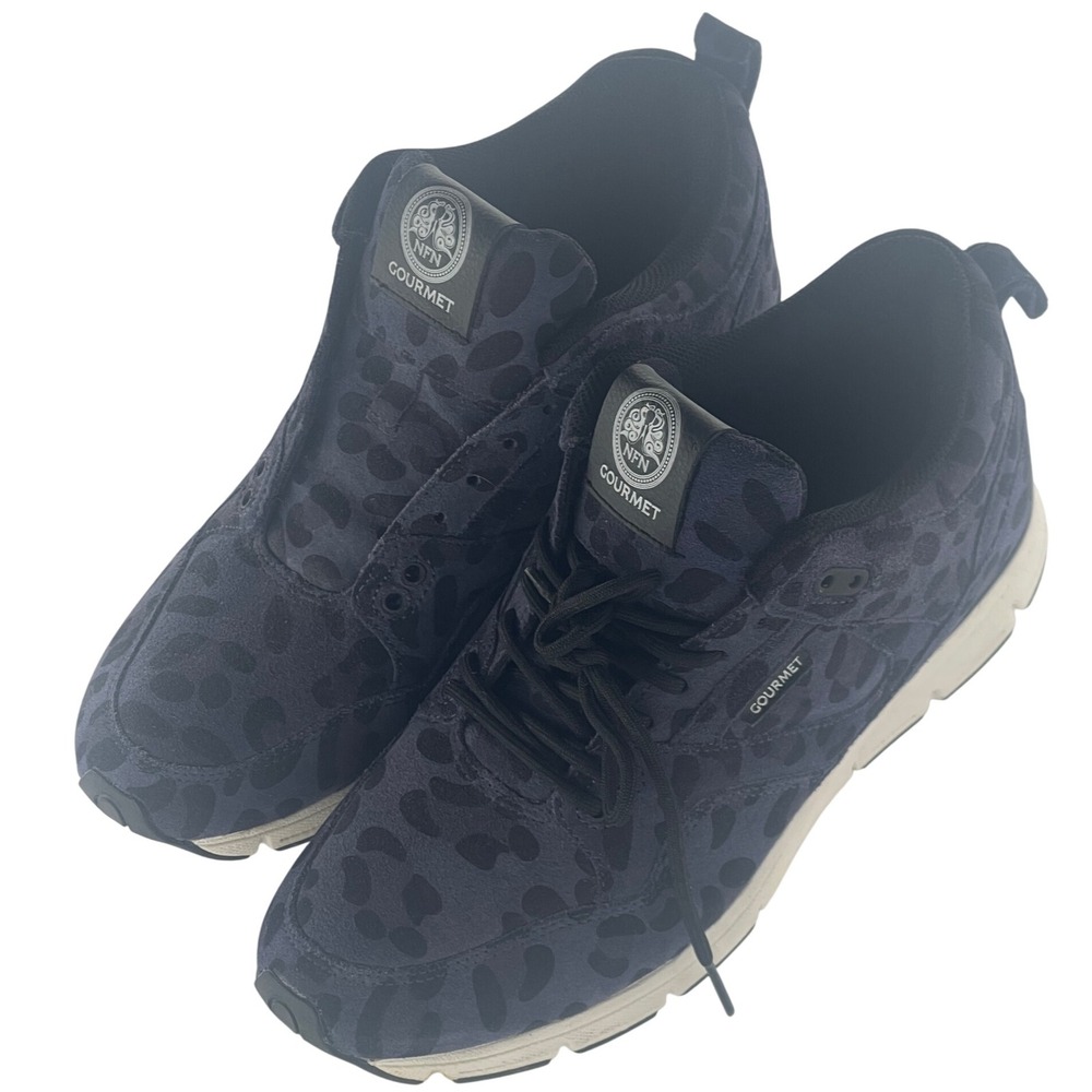 Gourmet The 35 Lite SP Navy Leopard Suede Leather‎ Low Top Sneakers US 9.5